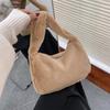 Plush Small Bag Women's 2025 Autumn and Winter New Fashion Versatile Mao Mao Hand Bag Shoulder Handbag Small Square Bag