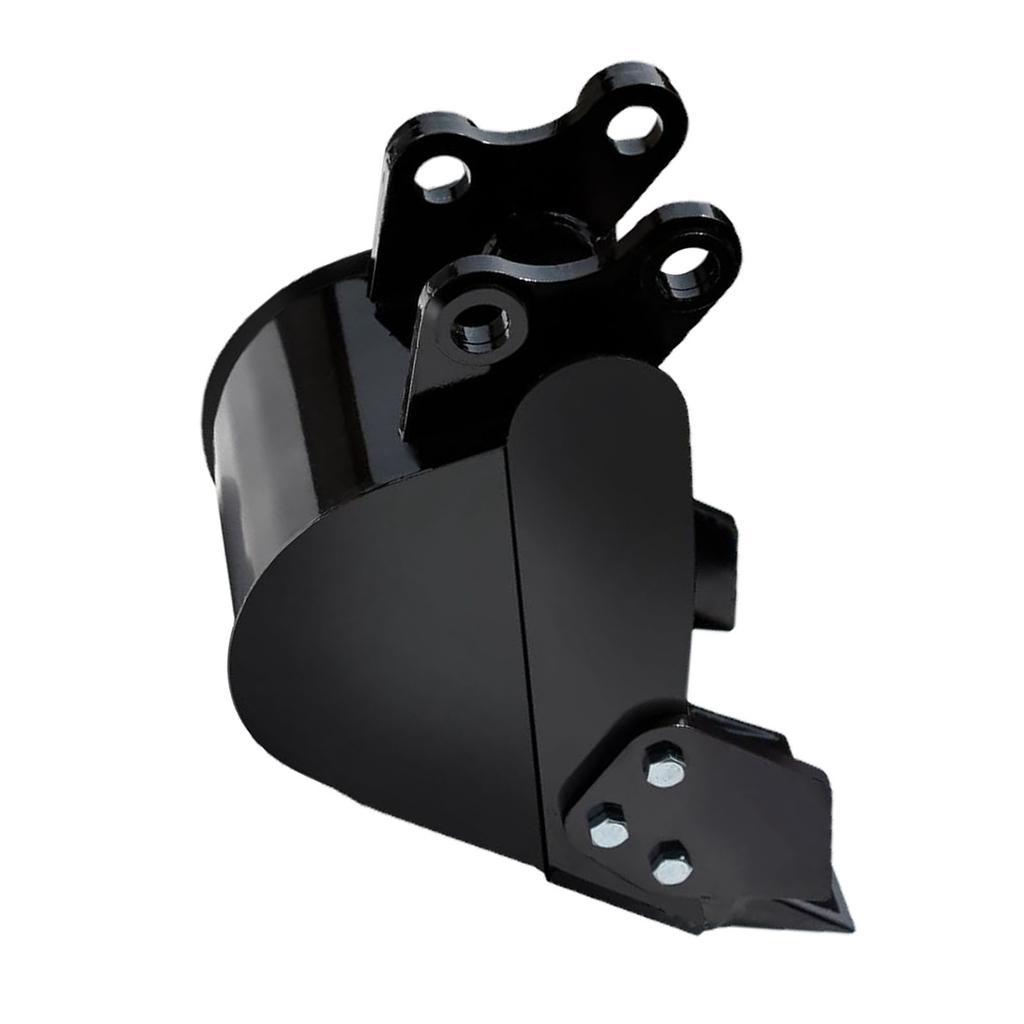 7.87 Inch Small Excavator Bucket Alloy Steel Narrow Digger Bucket with 2 Front Blade for Pipeline Excavation and River