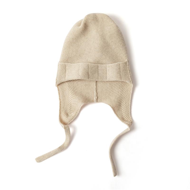 Женская шапка-ушанка из 100% чистого кашемира, вязаная, теплая, мягкая шапка-бини, аксессуар для холодной погоды