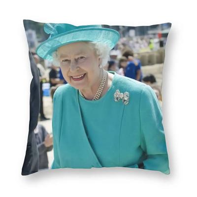 RIP Королева Елизавета II Наволочка Принтованная Ткань Наволочка Декоративная Наволочка для Подушки Дома Молния