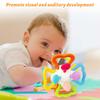 Игрушка-прорезыватель Twister Ball с погремушкой и яркими забавными цветами, сенсорная игрушка для развития мелкой моторики