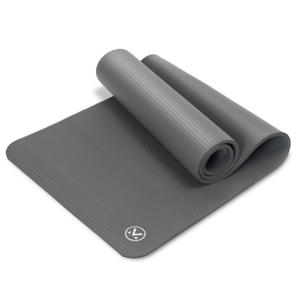 Alinco MIVIOS Training 10mm with for and Light Gray Mat, Thick, Bands, Pilates, Stretching, Yoga, Exercise, Performance, AMV110,