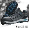 36-48 Мужская/женская осенне-зимняя новая стильная хлопковая уличная нескользящая износостойкая походная обувь с низким берцем