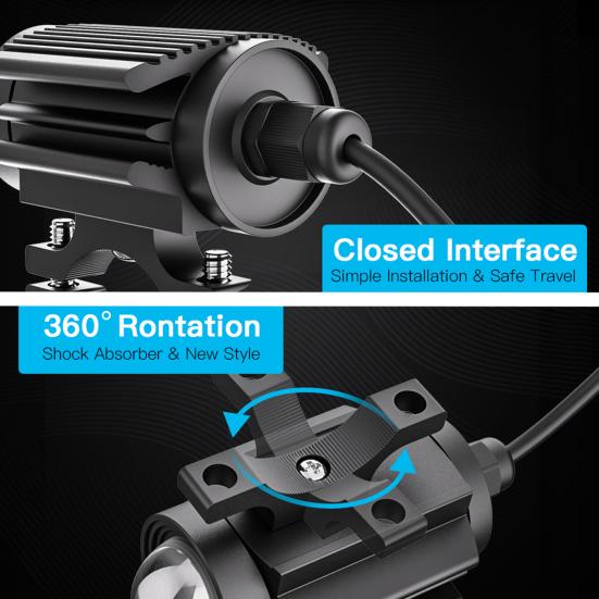 Замена продолжительности жизни прочного цвета фары мотоцикла двойная