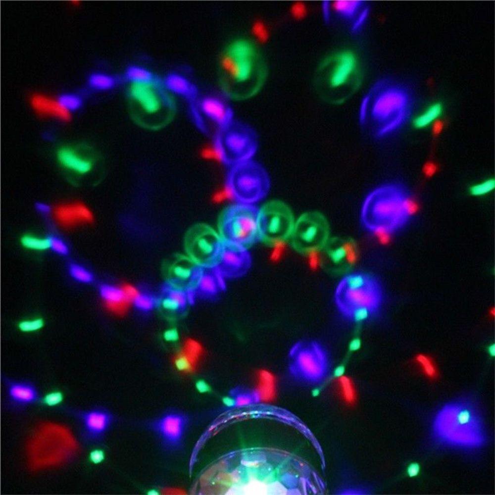 Hot Christmas Party 6W LED B22 E27 Crystal Ball Rotating Bulb Stage Light Bulb Disco Lamp