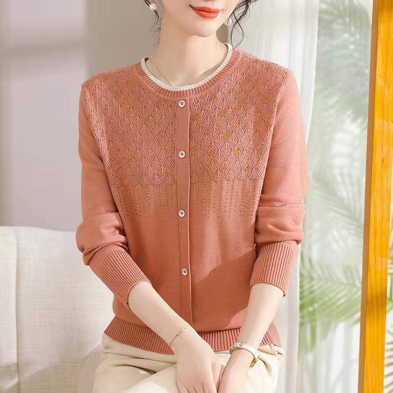 Утепленный вязаный свитер для женщин среднего возраста: Стильный пуловер Осень/Зима