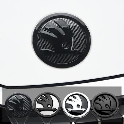 80 мм 90 мм эмблема ABS для Fabia 1 2 Octavia a7 RS Superb Rapid Yeti Karoq Vision наклейка на голову автомобиля спереди и сзади багажника