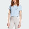 Adidas Sportswear T Shirt Women's Glossy Finish Blue JX5326