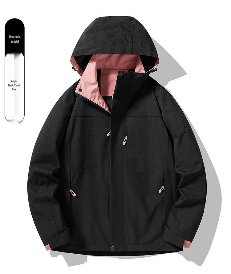 2024 Spring/Autumn Waterproof Windproof Hooded Jacket for Outdoor Sports & Leisure