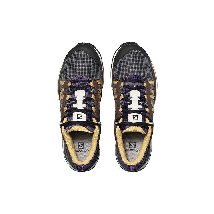 SALOMON XT-6 Shelter Low Кожаный Трендовый Дизайн Тканевые Износостойкие Низкие Кроссовки Унисекс Кроссовки Серый Коричневый Фиолетовый 414670