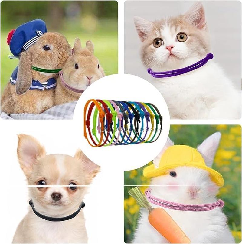 12 шт. ошейники для щенков, ошейники для щенков разных цветов, регулируемые базовые...
