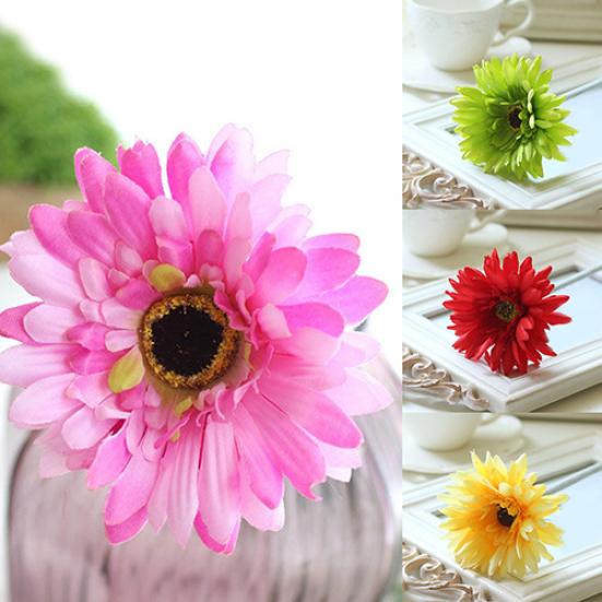 1шт красивые искусственные поддельные шелковые герберы ромашки цветок дома свадьба декор