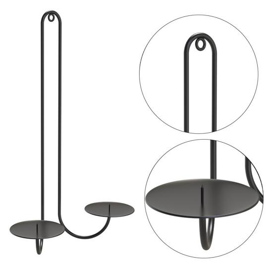 Подсвечник из железа, настенный подсвечник в стиле весов, подвесной подсвечник для гостиной, столовой и камина