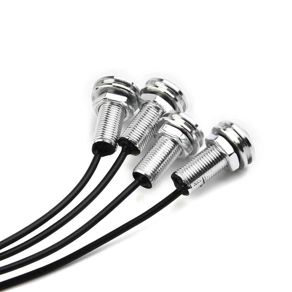 4 шт. 12 В морской лодочный транцевый светодиодный кормовой фонарь круглый светодиодный задний фонарь серебристый водонепроницаемый подводный бегунок боковые габаритные огни синий