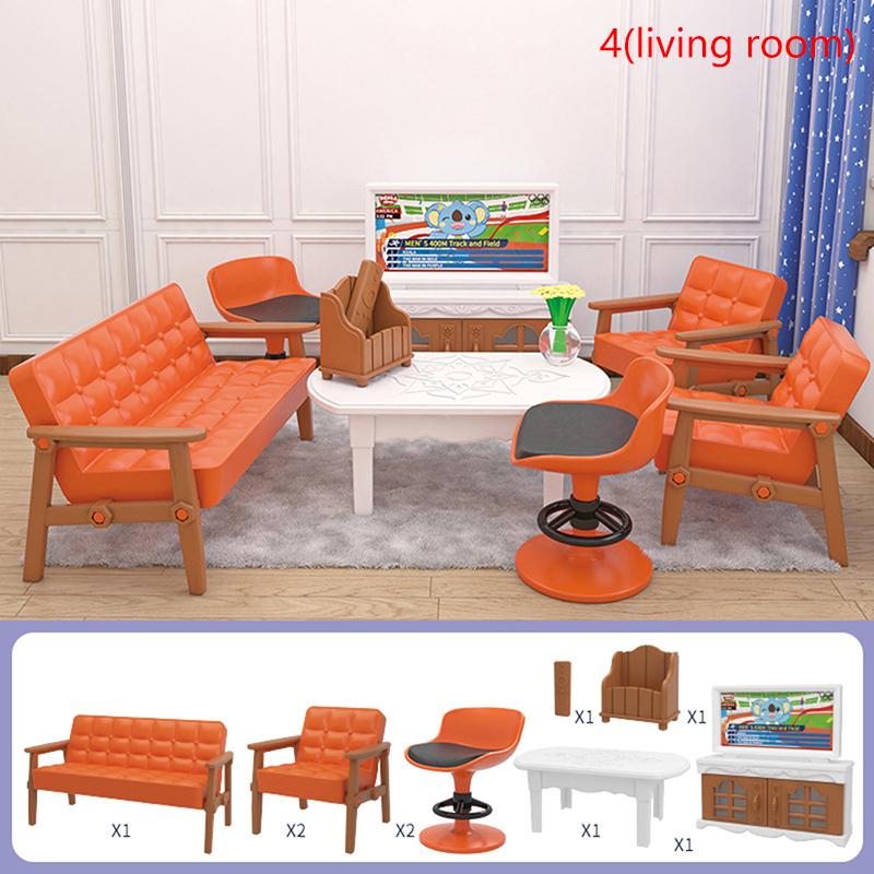 1 Набор Мебель для кукольного домика Миниатюрная игрушка для кукол Дети Дети Дом Игровая игрушка Мини-мебель Кукольные игрушки Мальчики Девочки Подарки