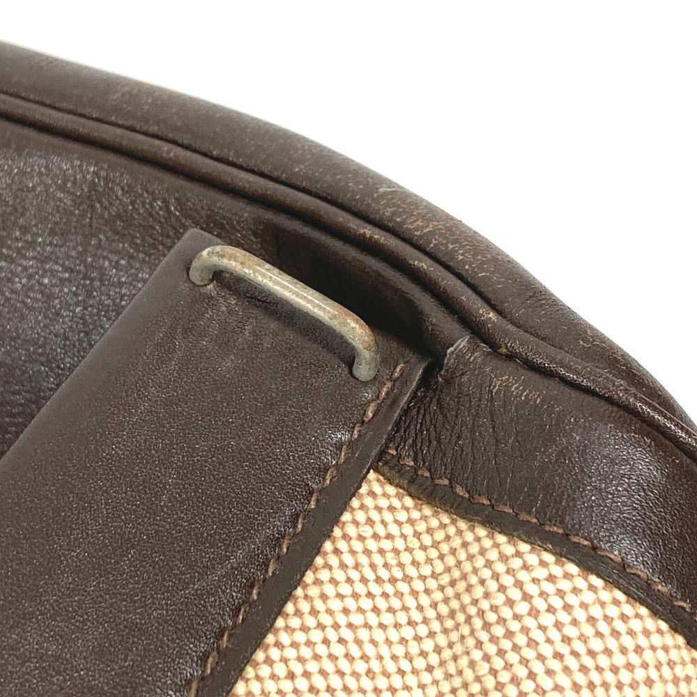 Hermes Equi Pouch Сумка-клатч с клапаном Кожа/Холст Бежевый/Коричневый