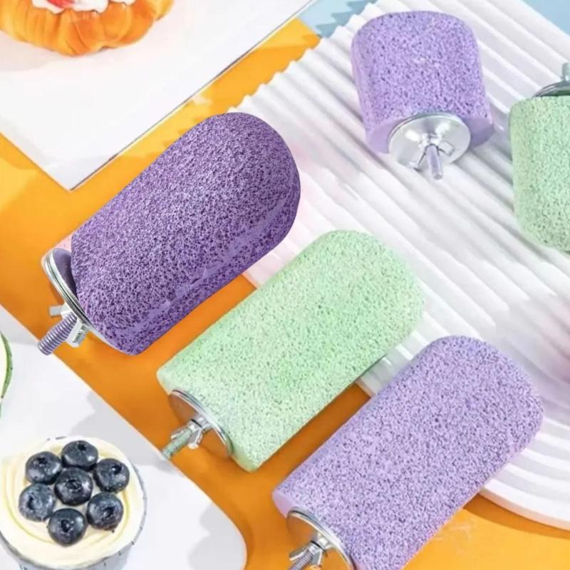 Прочные смоляные жердочки для птичьих клеток 4 шт. Каменная игрушка-грызун для попугаев Натуральный уход за клювом