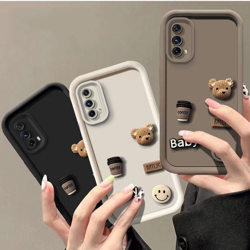 Для Xiaomi 14 13 Pro милый 3D медведь мультфильм силиконовый мягкий чехол для телефона для Xiaomi Redmi Note13 Pro K30 5G Redmi 12 13C 4G чехол