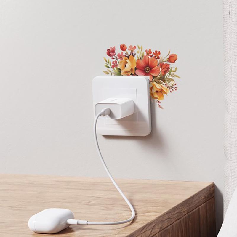 Современный стиль романтический цветок милый декор комнаты наклейки переключатель для спальни украшения комнаты для девочек домашний забавный декор