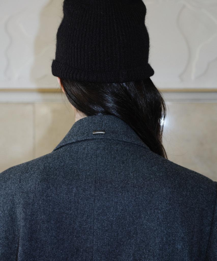 EN OR Wool Single Two Button Jacket - Dark Gray