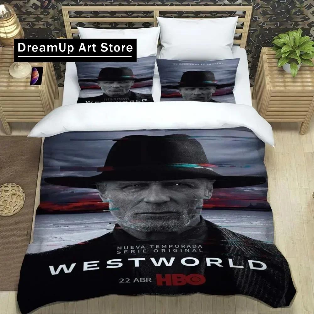 Научная фантастика Westworld Постельное белье Пододеяльники Постельные принадлежности Постельное белье для общежития Трехсекционный комплект постельного белья Трехсекционный мягкий теплый комплект постельного белья