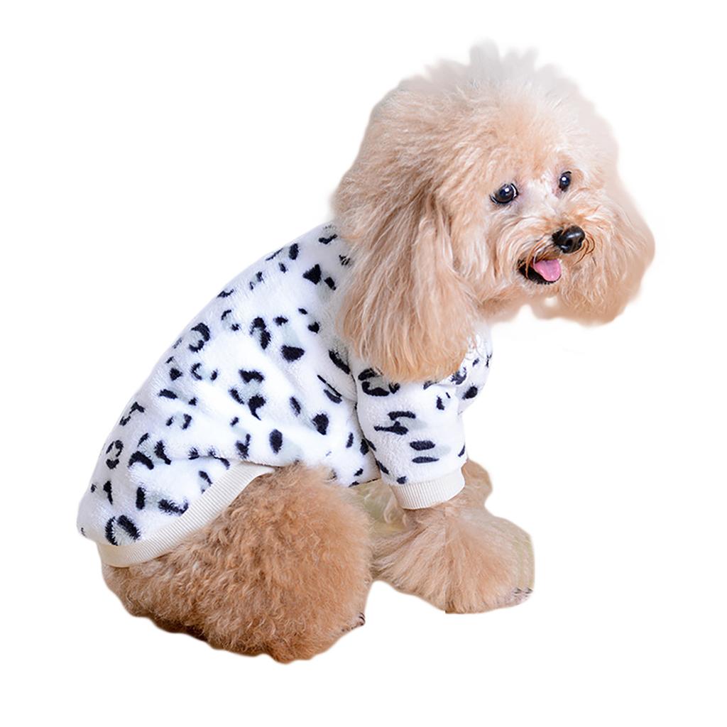 Winter Vest Two-legged Dog Shirt Warm O-neck Pet Plush Puppy Sweater Clothes