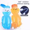 230ml Straw Cup Bear Shape Child Safe Drinking Cup with Safety Lid Straws Spill-proof Baby Shake Cup Drinkwear