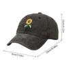 Retro Sunflower Embroidered Baseball Hat Outdoor Travel Men'S And Women'S Adjustable Snap On Hats