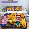 3pcs Duvet Cover Set (1*Duvet Cover + 2*Pillowcase, Without Core), Plants vs. Zombies Print Bedding Set, Bedroom Decor, All‑Season, Birthday Gift