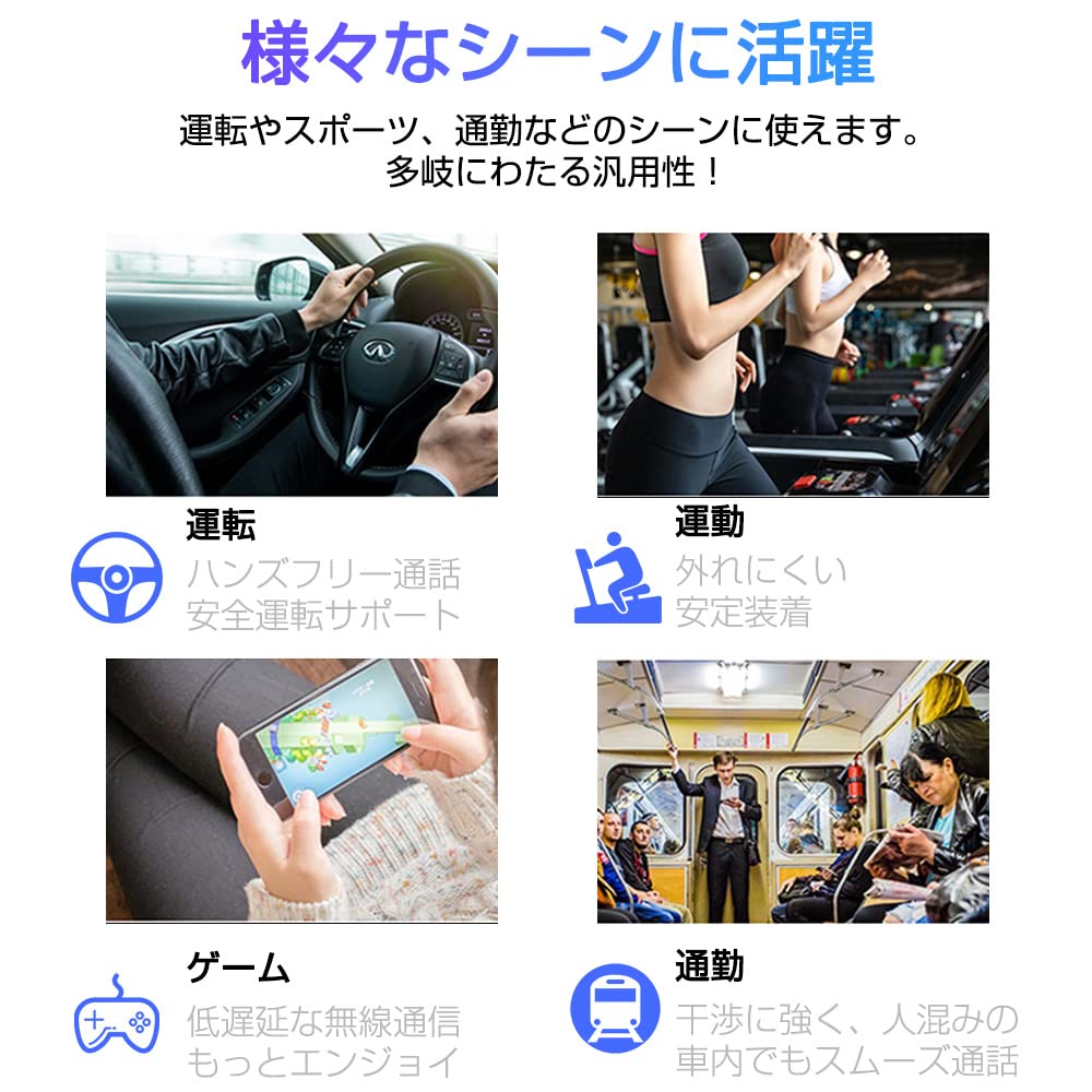 Meisei Bluetooth Беспроводные Bluetooth Наушники для Бизнеса и Одиночного Использования Амбидекстрые Водонепроницаемые и Чистые Совместимые с iPhone Android 5.3 Гарнитура,