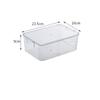 Fridge Organizer Bin Stackable Refrigerator Storage Box Clear Plastic Food Fridge Organizer Containers Pantry Kitchen Organizer