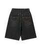 WACKY WILLY [26Ss] Women'S Denim Bermuda Pants Black