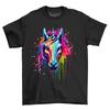 Unicorn Paint Drip Design T-shirt - Funny and Magical! A Colorful Masterpiece Fo
