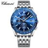 CHENXI Men's Multifunctional Sports Chronograph with Luminous Steel Band - Quartz Watch