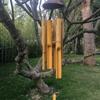 6 Tubes Bamboo Wind Chime Natural Coconut Shell Wind Chimes Handmade Wind Chime
