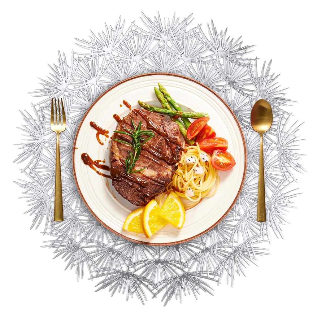 Салфетки Flower Bloom 38 см прессованные виниловые круглые подставки для стола в столовой набор из 4/12 моющихся праздничных свадебных столов