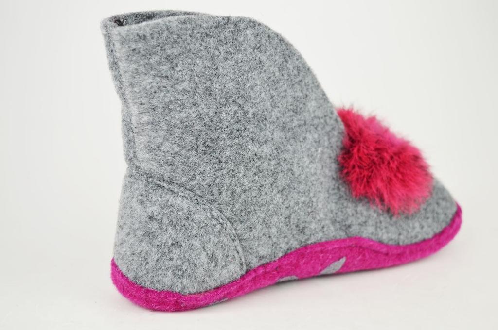 Тапочки-сапожки фетровые Inblu P22B 36 серые