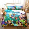 Игровой постельный комплект Miitopia Односпальный Полуторный Двуспальный Кинг-сайз Комплект для кровати Взрослый Детский Спальня Комплекты пододеяльников Аниме Parure De Lit Кровать