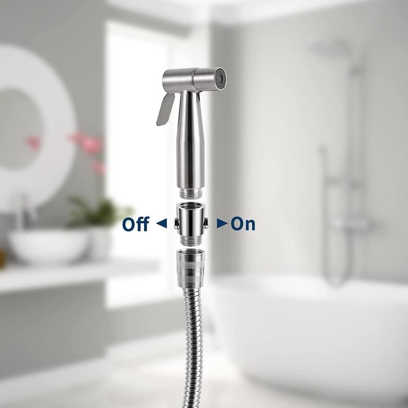 New Shower Head Control Switch,Water Flow Stop Valve,Handheld Showerheads One-Button Pause Water Controller Bathroom Accessories