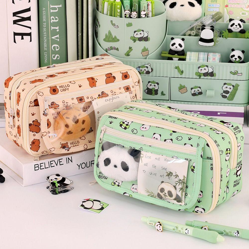 Large Capacity Pencil Case Nine-Layer Stationery Bag Cartoon Pencil Box School Office