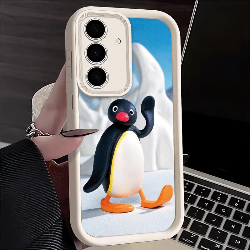 Phone Case for Samsung Galaxy A17 A16 A15 A14 A13 Cartoon P-Pingu Penguin A56 A36 A26 A55 A35 A25 A54 A34 A24 A53 A33 A23 A07 A0