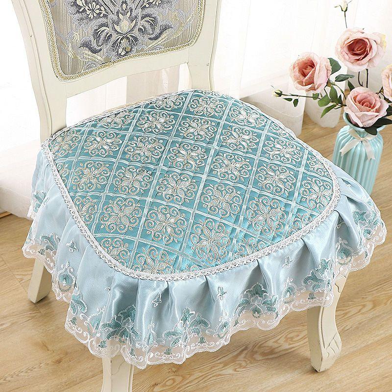 1 шт. Нескользящая подушка на стул для дома и офиса - моющаяся, тканевая подушка на сиденье в современном стиле для обеденных и кухонных стульев