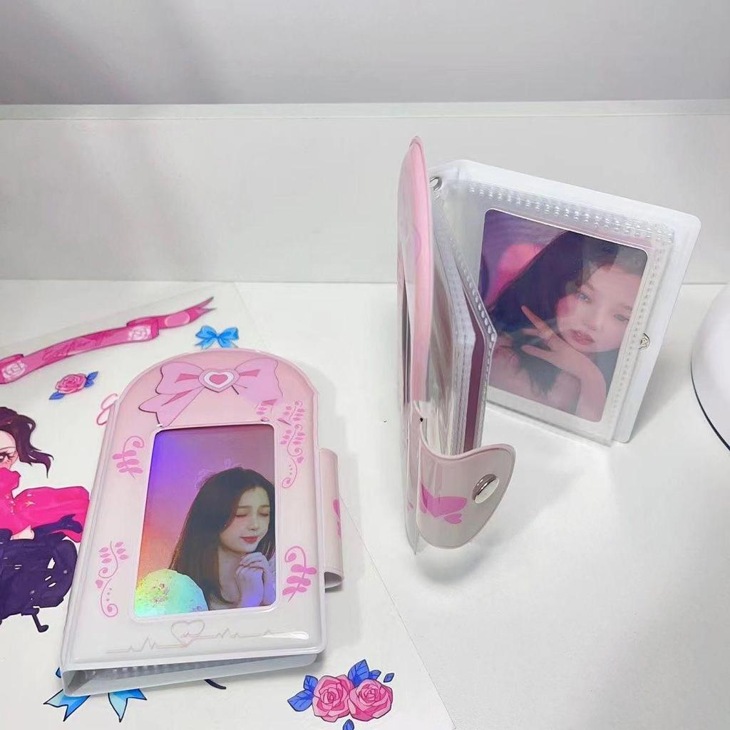 3-Inch Instant Photo Card Album – Popular Sweet Design with Snap Closure, Perfect for Couples