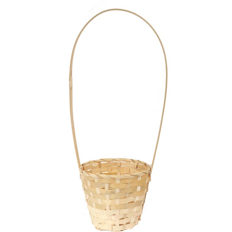 Natural Easter basket for Easter decoration, diameter 16 cm, height 48 cm