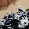 Нескользящий противоскользящий коврик из натуральной кожи большого размера с принтом коровы для гостиной