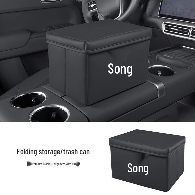 Multifunctional Car Storage & Folding Trash Bin for BYD Song PLUS/L/PRO/EV