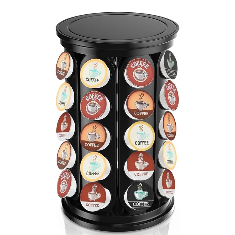 A25F - Органайзер-карусель на 40 капсул для кофе K-Cup:Держатель для кофейных капсул для дома или офиса для хранения на кухонной столешнице