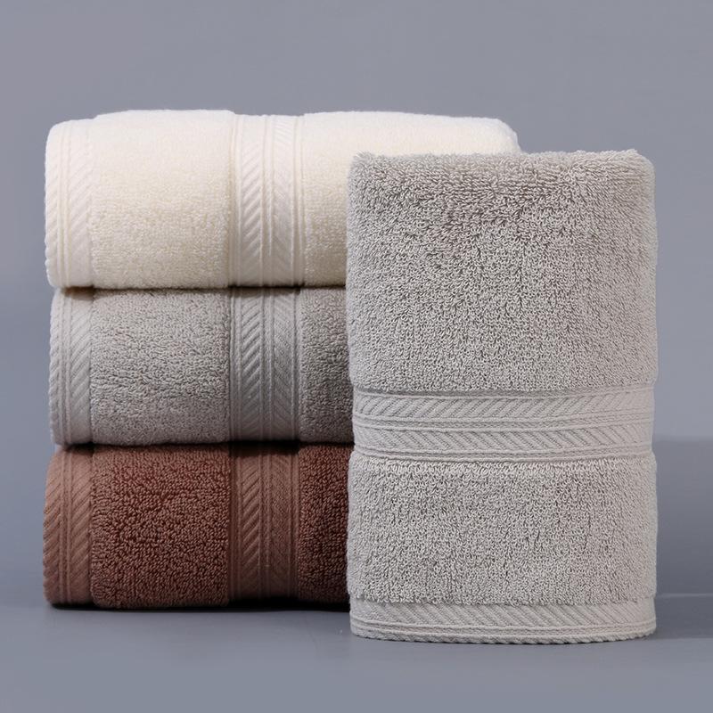 Утолщенное мягкое впитывающее хлопково-полиэстеровое полотенце для лица - подарок для домашнего использования