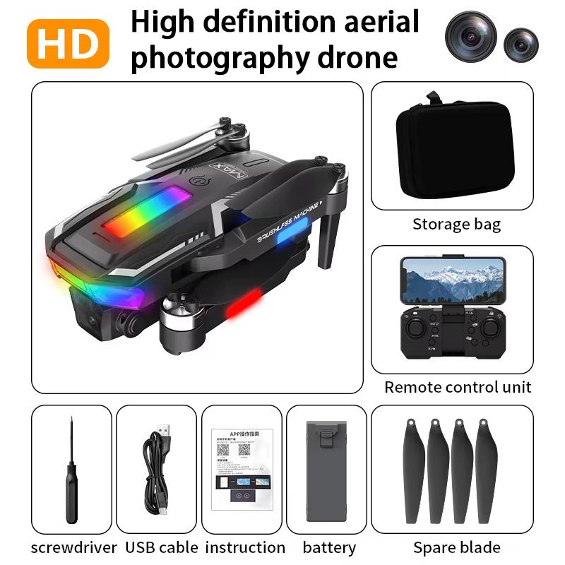 2025 New A11 Max RC Drone 8K ESC Dual Camera Aerial Aircraft All-round Obstacle Avoidance Brushless WIFI FPV Quadcopter Toy Gift