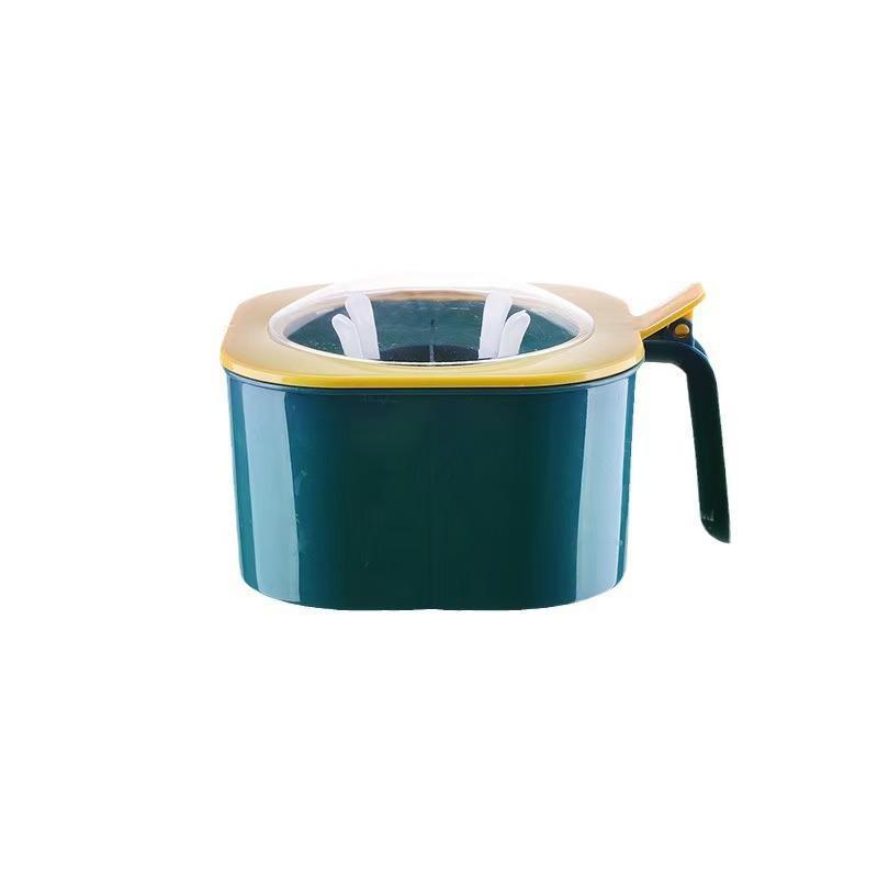 Влагостойкая четырехсекционная кухонная коробка для приправ с крышкой